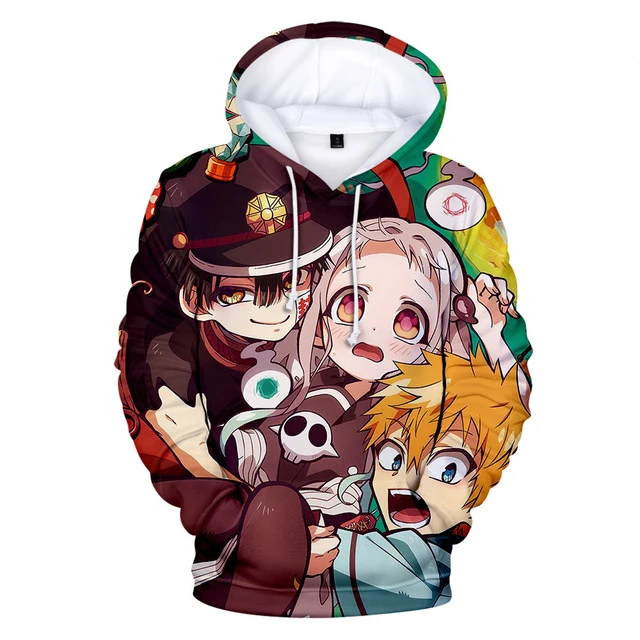 

2 To 14 Years Old Children's hoodie Toilet Bound Hanako kun Hoodies Students Personalized pullover Anime Hip Hop Sweatshirt 3D
