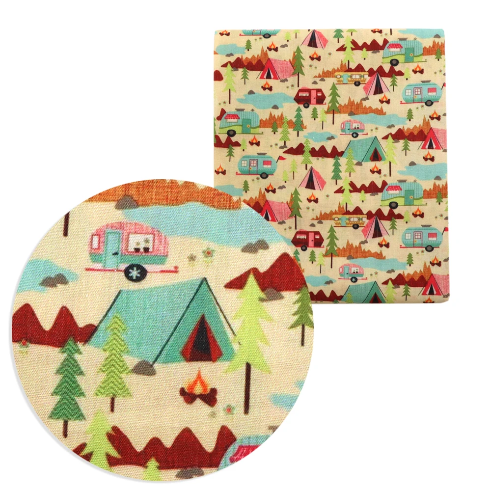 Палатка для кемпинга пэчворк печатная Полиэстеровая хлопковая ткань тканей