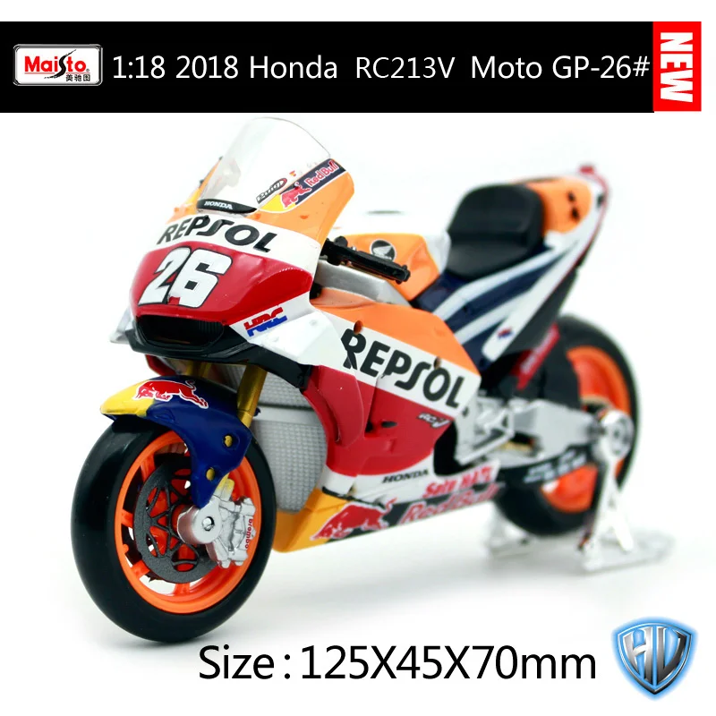 31595-26 Maisto 1:18 Moto GP honda RC213V Repsol honda команда 26#93# модель мотоцикла Мотоцикл Модели Diecast коллекция детских игрушек подарки 31595 - Color: 31595-26