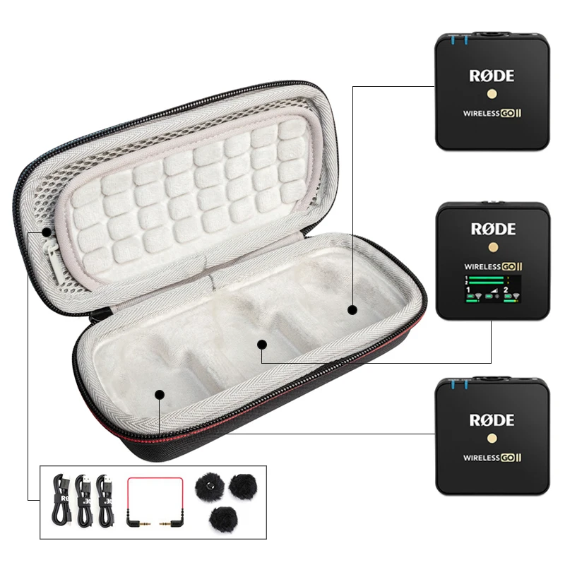 para Rode ir Microfone sem Fio à Prova de Choque à Prova Dtoolbox Água Armazenamento Ferramentas Selado Case Viagem Resistente Mala Acessórios ii