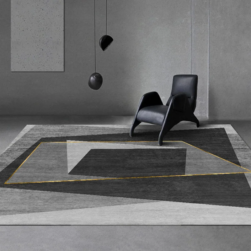 Autumn And Winter Washable Carpet Rug For Living Room Modern Printing Geometric Floor Parlor Mat Bedroom | Дом и сад
