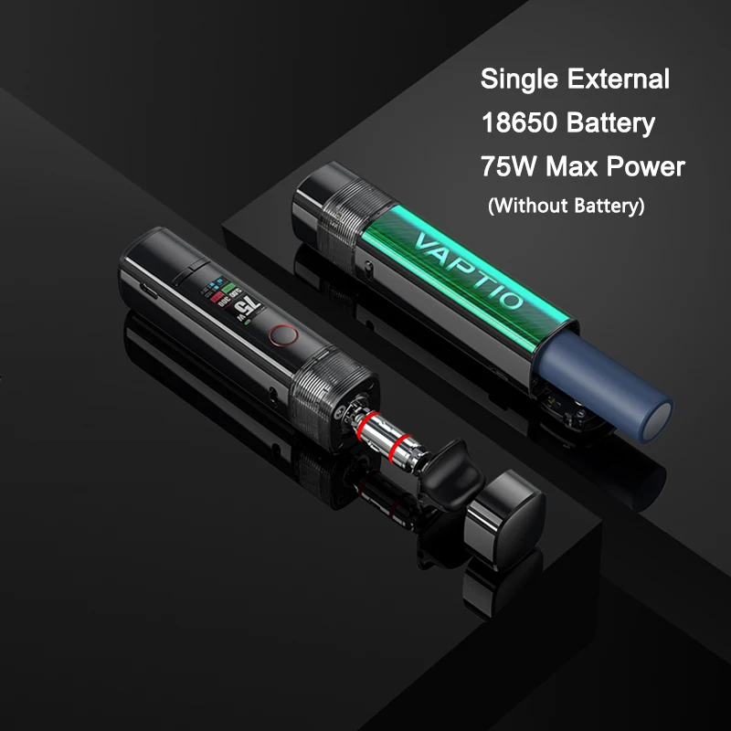 VAPTIO SONAR MAX Vape Kit Powered by Single 18650 Battery with 4.5ml Pod & 0.96 inch TFT Color Screen | Электроника
