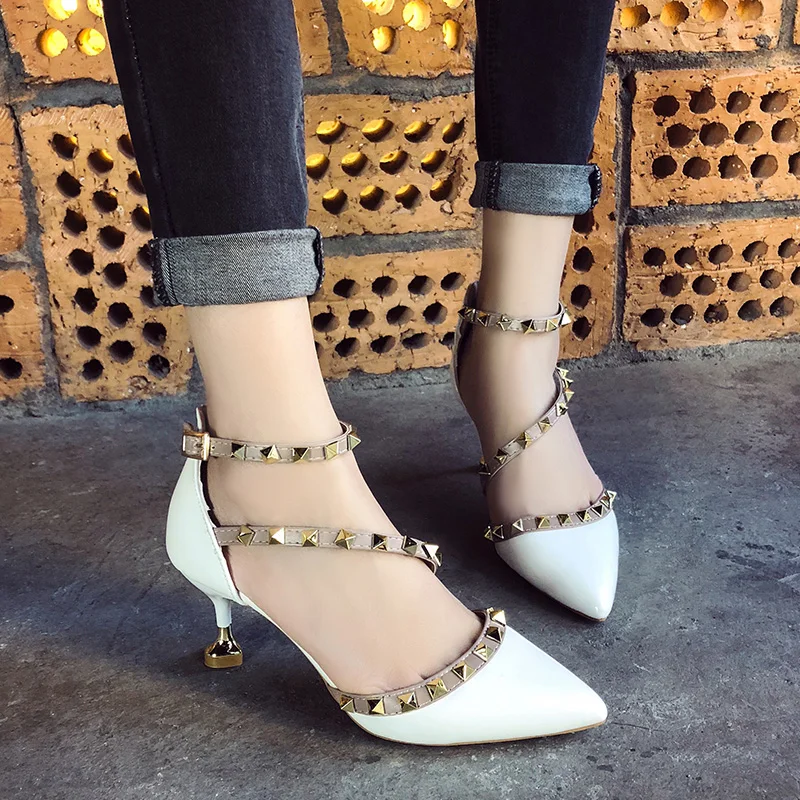 Новинка женские модельные свадебные туфли на высоком каблуке пикантные