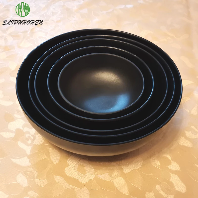 

Суповая чаша для ресторана, домашняя маленькая круглая чаша A5, меламиновая фарфоровая посуда, столовая посуда