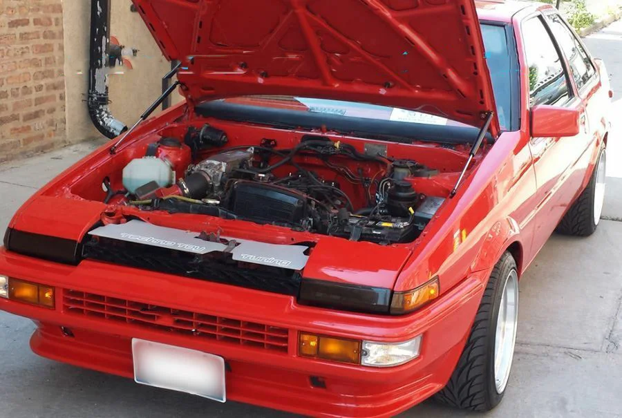 Передний капот для Toyota COROLLA LEVIN AE86 AE85 1983-1987 модифицирующие газовые - Цена: 39.66
