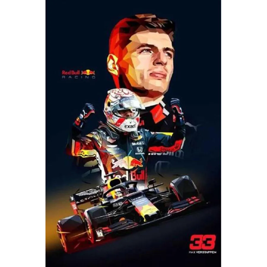 

5D Diamond Painting Max Racing Get Away Diamond Embroidery F1 Full Drill Rhinestones Diamond Mosaic Cross Stitch Kits Home Decor