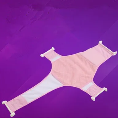 Pink 1 шт., для новорожденных, для младенцев, для ванной, регулируемый, противоскользящий, сетчатый, для ванной, слинг, сетка, аксессуары - Цвет: Pink