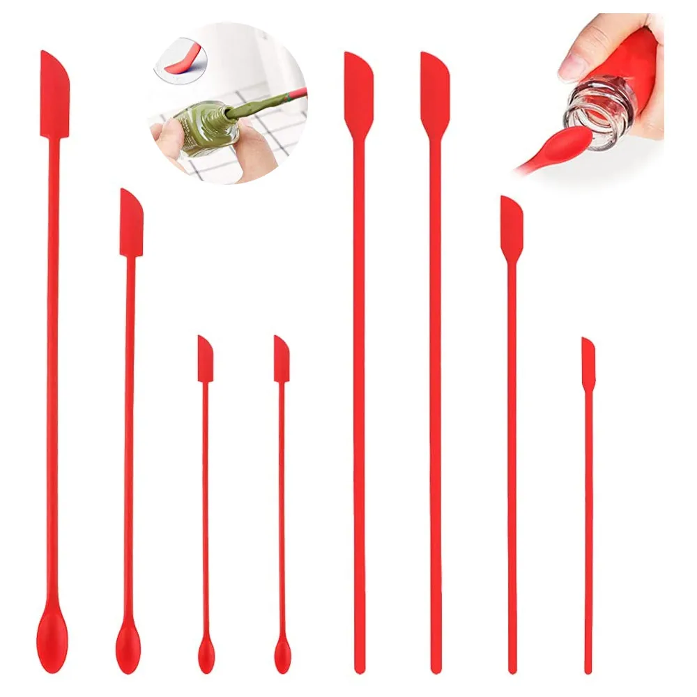 

8 шт./набор, силиконовые ложки для макияжа