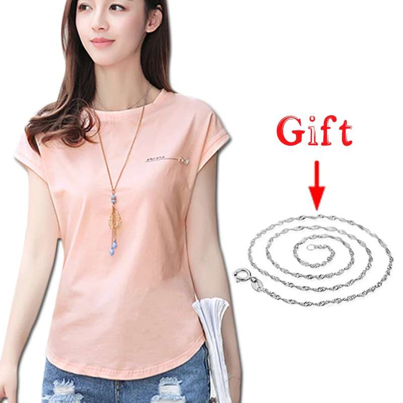 Женская блузка с коротким рукавом однотонная розовая большие размеры летняя одежда 2019| |