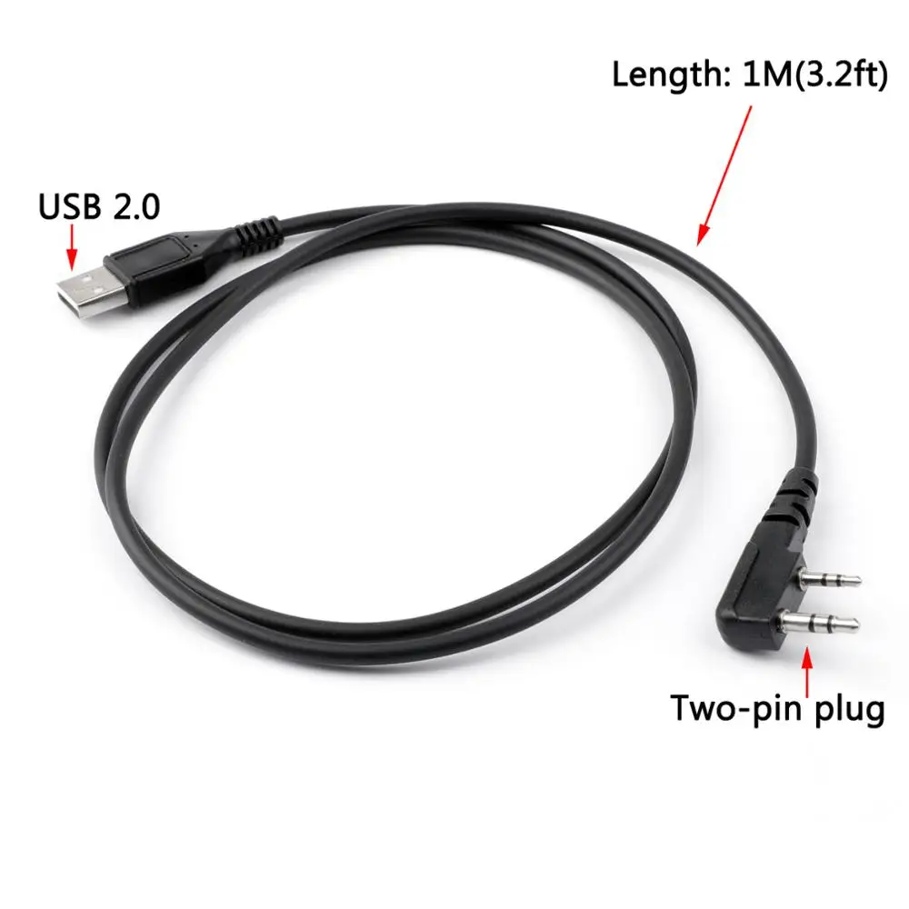 USB кабель Artudatech для программирования цифровой рации Baofeng DMR DM5R DM 5R PLUS|Запчасти и