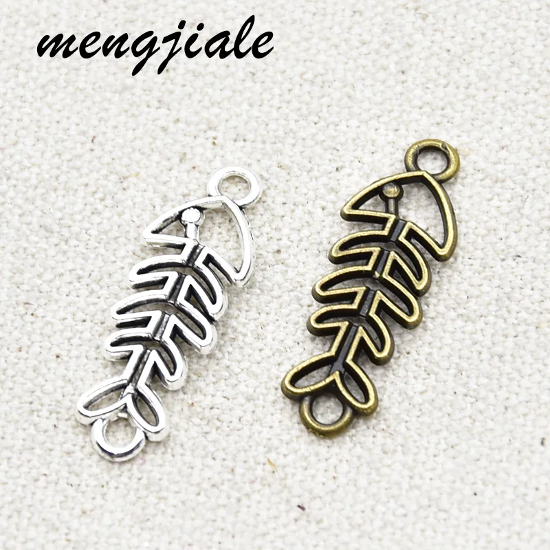 

14pcs Hot Sell Vintage Metal Hollowed Fish Charms Pendant For DIY Handmade Jewelry Accessorie