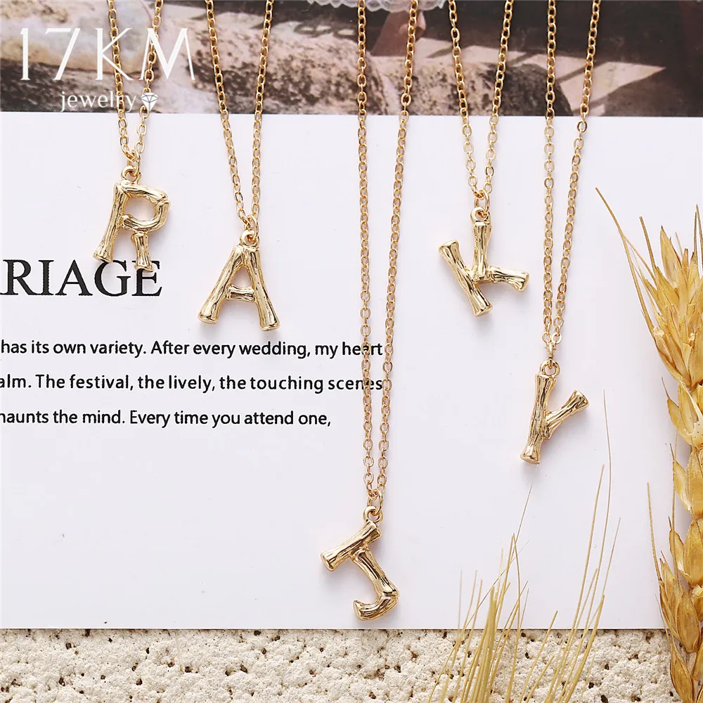 Женское винтажное ожерелье с буквенным принтом минималистичное колье кулоном в