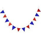 80 м, 200 флагов, красный, белый, синий Шелковый Вымпел, Уличные декоративные подвесные украшения, флажки, детский баннер, товары Вечерние