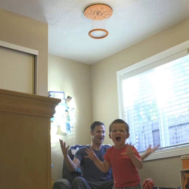 

Ceiling Sport Indoor Mini Basketball Hoop for Kids Toy Game Includes Basketball Net Backboard and Mini Basketball