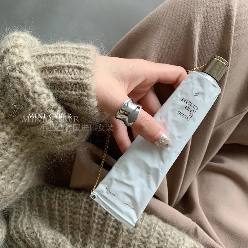 

Irregular Wide Glossy Face 925 Sterling Silver Open Ring for Women Minimalist Silver Jewelry Gift Suitable for Friend Mother