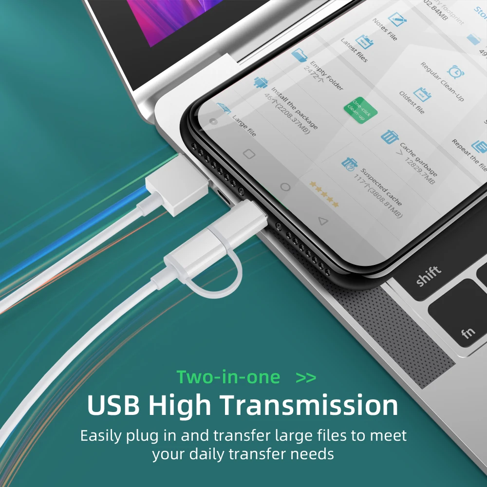 2 в 1 кабель для зарядного устройства USB 0 Type C Micro зарядки телефона P40 Samsung Huawei Xiaomi 5G