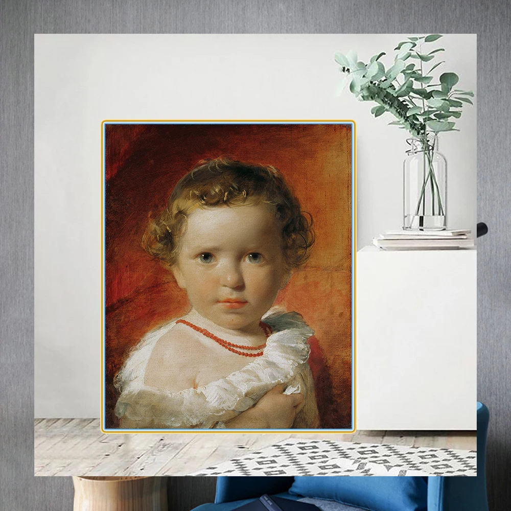 Citon Фридрих фон Амерлин 》 Портрет Принцессы Каролин Лихтенштейн в возрасте