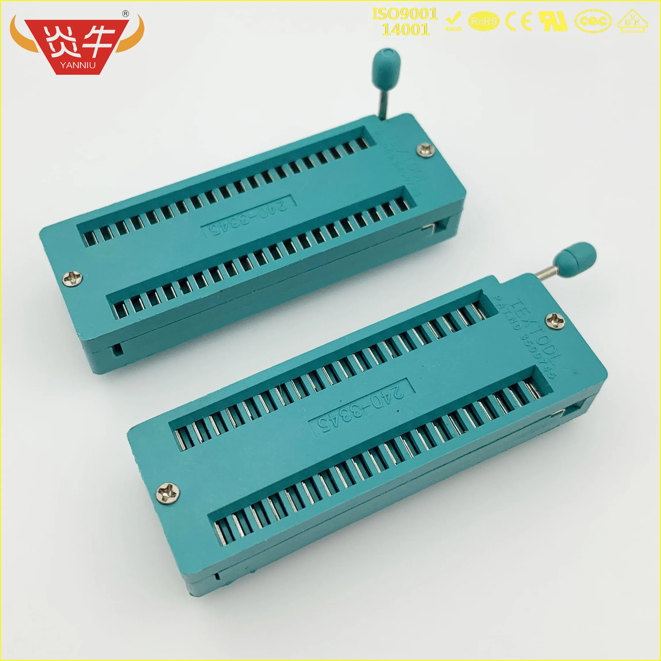 

10PCS GREEN wide body DIP40 ZIF ZIP IC SOCKET 40P DIP CHIP TEST Adaptor 40 PIN dip-40 40PIN 2.54MM PITCH CONNECTOR FOR PCB