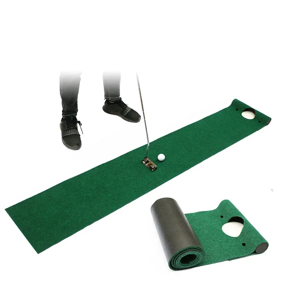 

183 * 31cm Golf Putting Trainer Mat Professional Portable Mini Green Golf Putting Mat Indoor and Outdoor Golf Training Tools