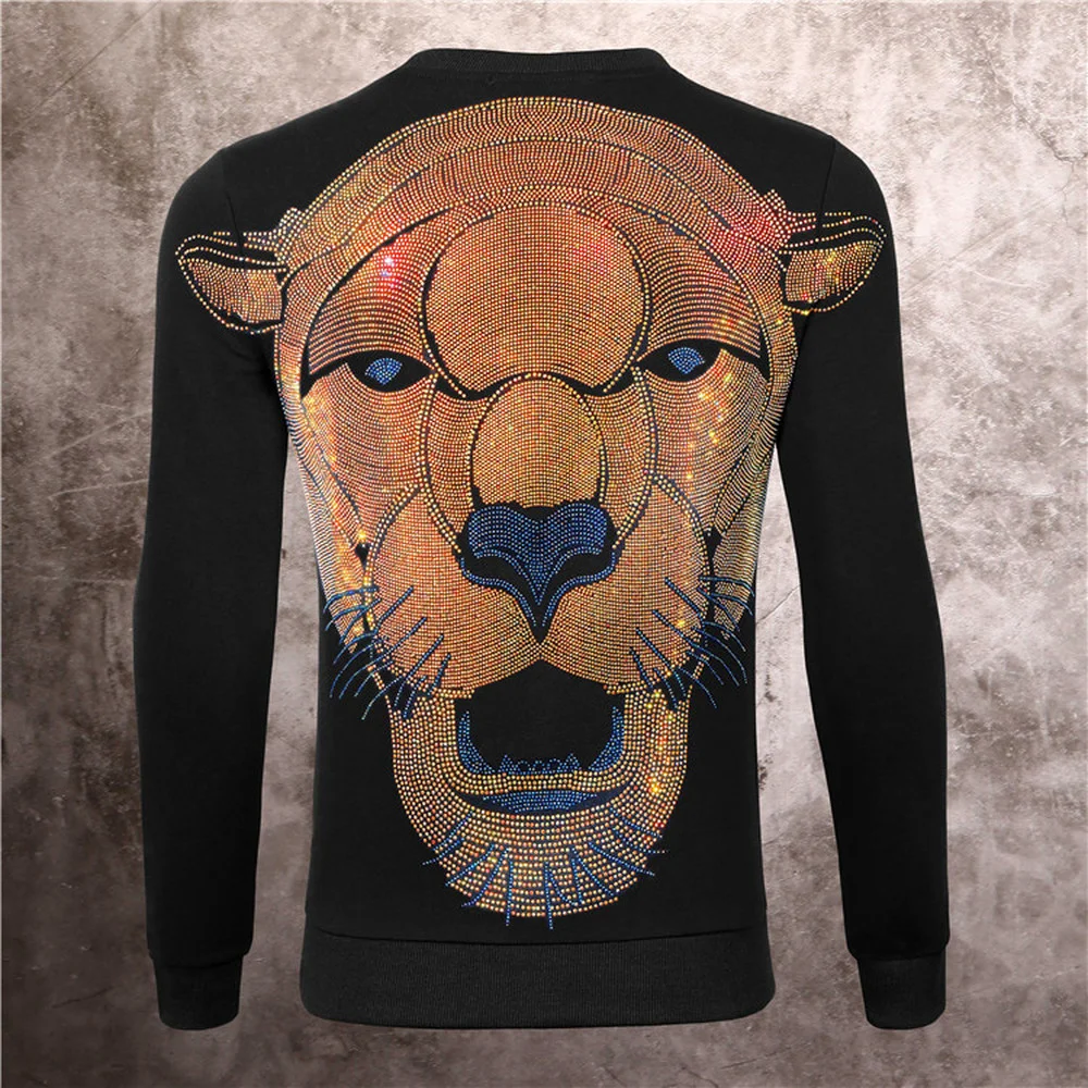 

Plein-brand 2021 New Lion print Mens Casual Hoodies Sweatshirts Hoodie Men O-Neck Fashion Style Long Sleeve Male Pullovers