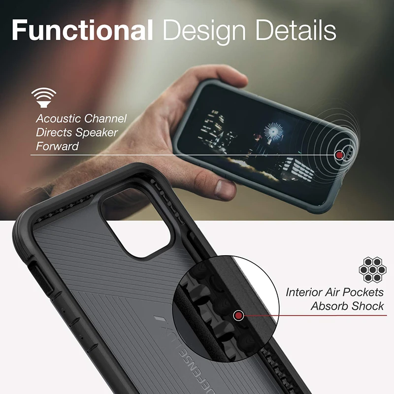 X-Doria Defense Lux чехол для телефона iPhone 11 Pro Max военный класс падение проверенный чехол Чехол для iPhone11 Pro Алюминиевый Чехол Coque