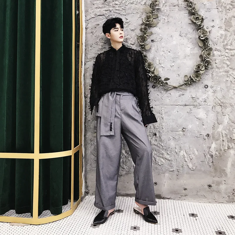 Темный Ветер Мужская одежда ниша с высокой талией до талии печать безусловно