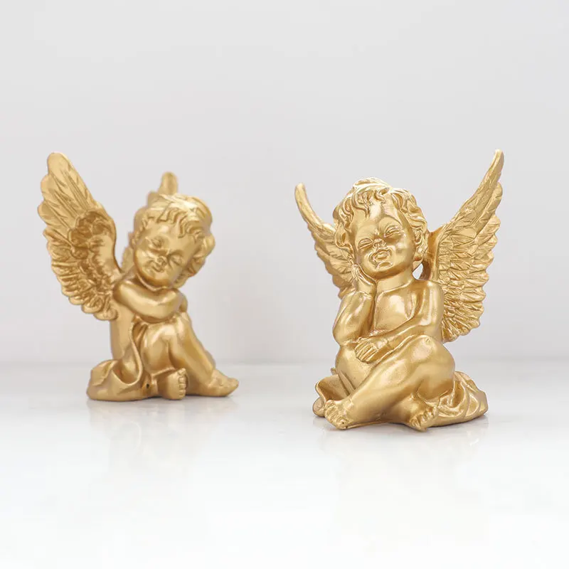 

Light Luxury Golden Cute Angel Small Decoration Birthday Gift Creative Soft Outfit Home Decoration Ornaments