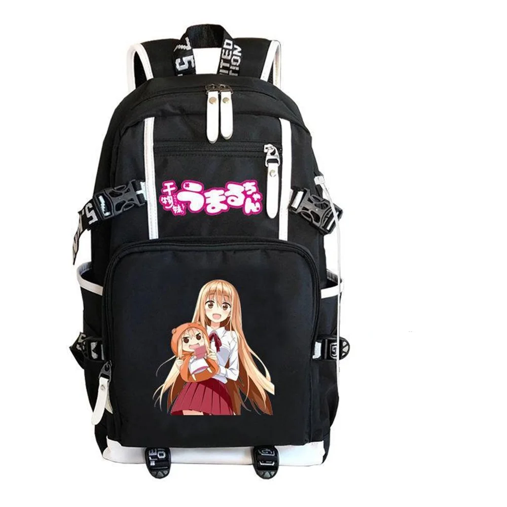 Купи Унисекс аниме мультфильм Himouto! Дорожный рюкзак Umaru-chan, повседневная школьная сумка, студенческие рюкзаки за 1,727 рублей в магазине AliExpress