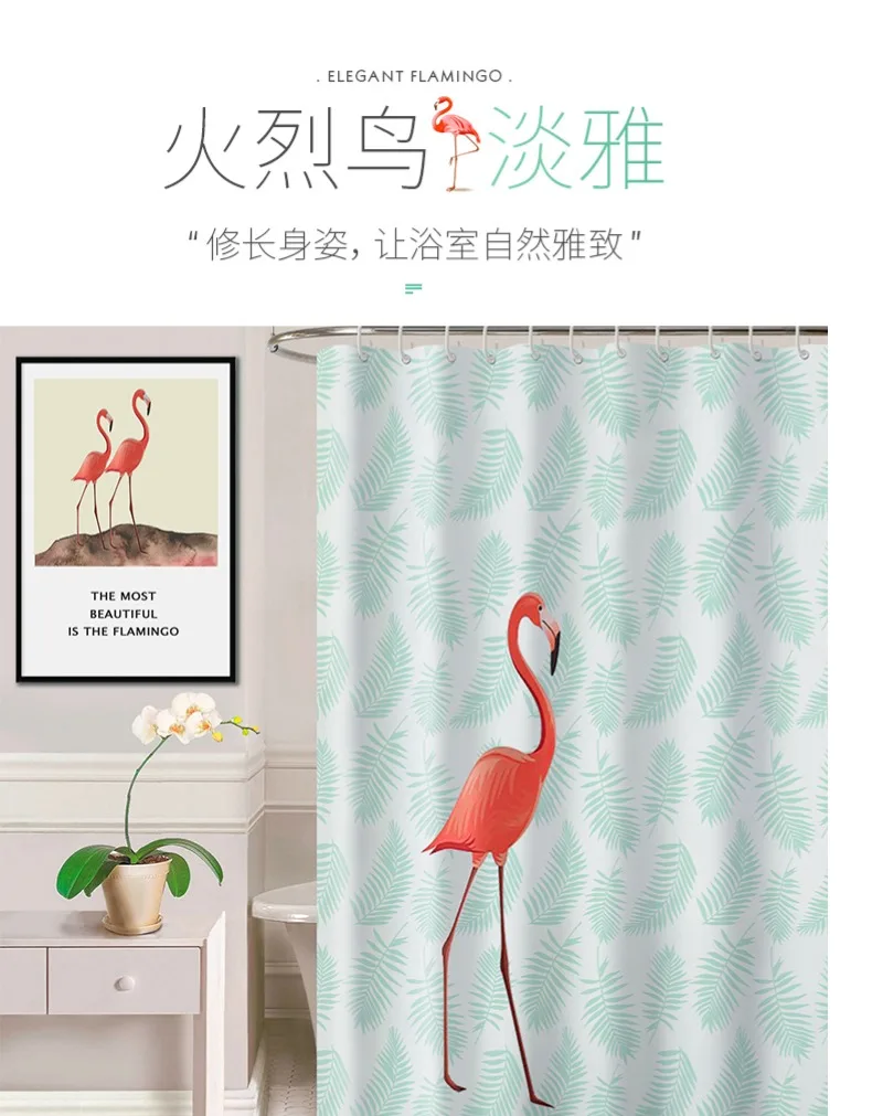 

Fashion Girly Shower Curtains Nordic Modern Cloth Luxury Shower Curtain Waterproof Douchegordijn Household Merchandises DF50SC