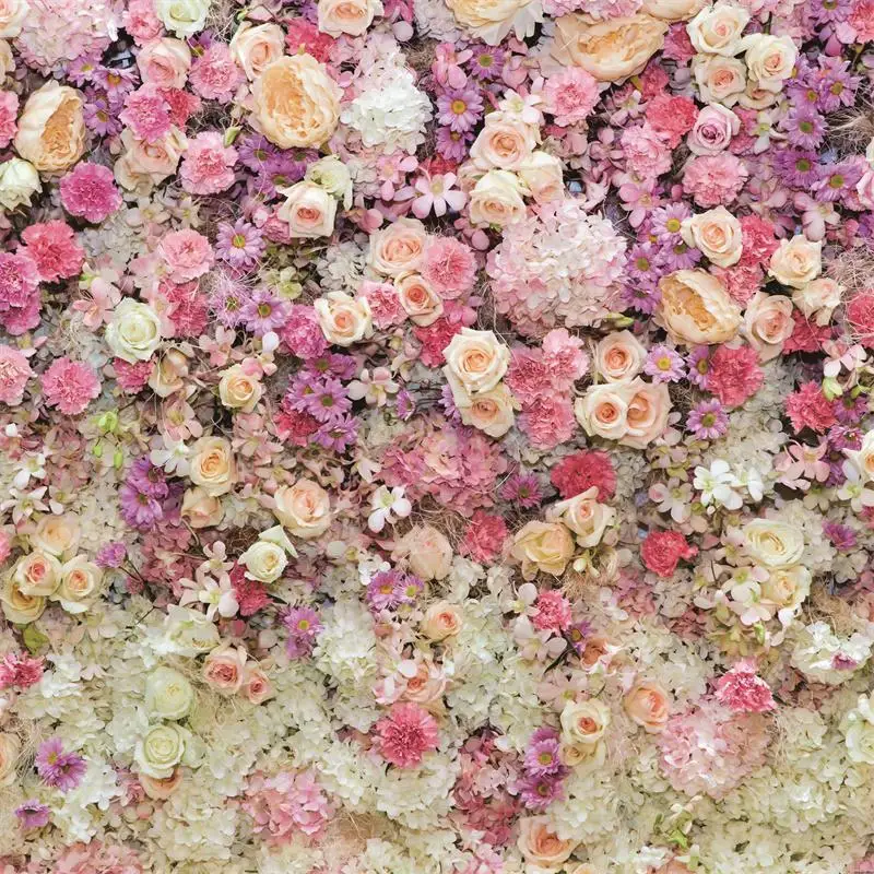 

Rose Flowers Wall Square Photography Background Wedding Couples Women Kids Portrait Photo Background Photoshoot Photophone