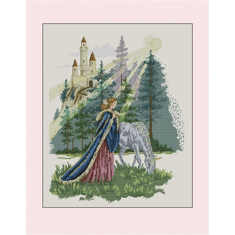 

ZZ4358 For Needlework Kit NOT PRINTED Cross stich Painting Set Cross Stitch Kits Cross-stitch Embroidery Set Stitch Kits Cross