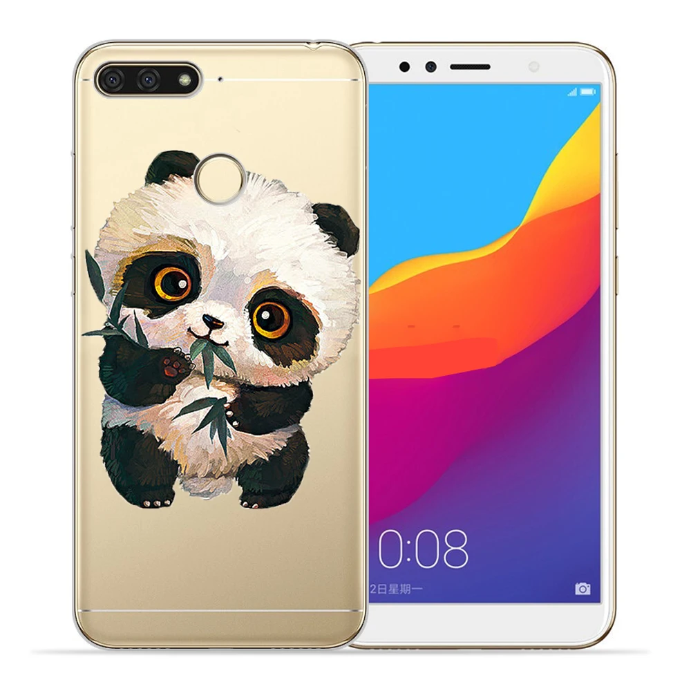 Totoro Panda мультфильм для huawei Y5 Y6 II Prime Nova 2 3 4 3i Plus чехол для телефона Etui funda etui capinha милый