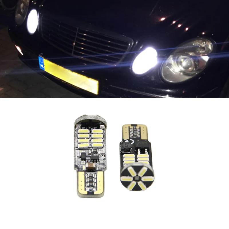

2x T10 194 168 W5W LED Bulb Side light canbus For Mercedes Benz W202 W220 W124 W211 W222 X204 W164 W204 W203 W210 Parking Light