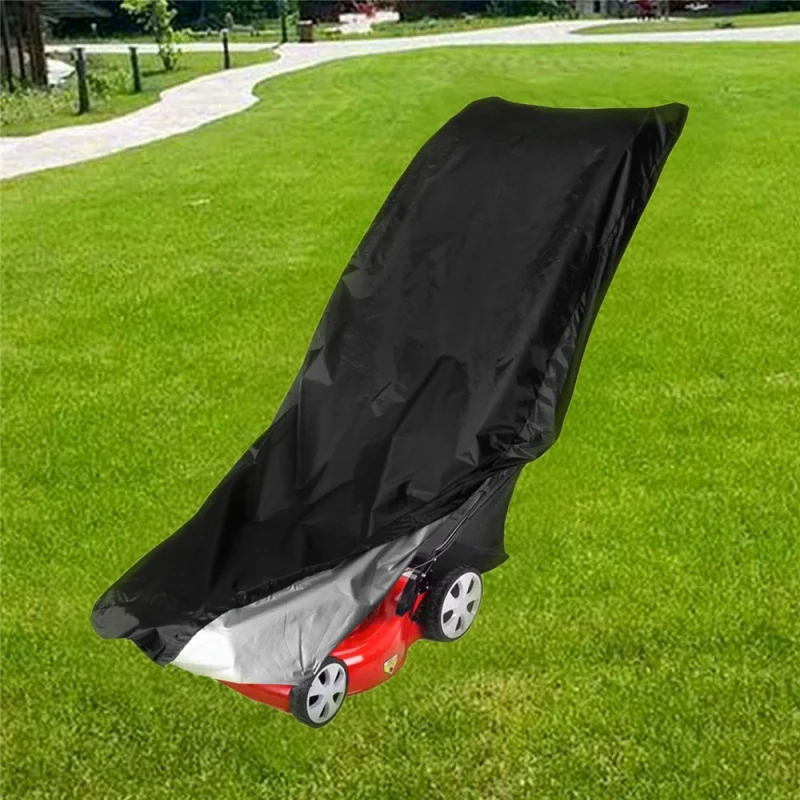

Lawn Mower Cover 600D Polyester Oxford Waterproof UV Protection Universal Fit With Drawstring Greenhouse Cover Storage Bag hot