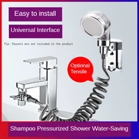 faucet external hand shower bathroom bidet sprayer toilet faucet filter flexible suit wash hair shower head sink tap water save