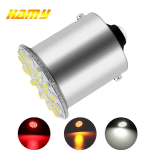 1 PCS Car LED Bulb BA15S 1156 BAY15D 1157 P21W PY21W Turn Signal Light 12V 3014 SMD 7000K White Auto Reverse Parking Brake Lamp