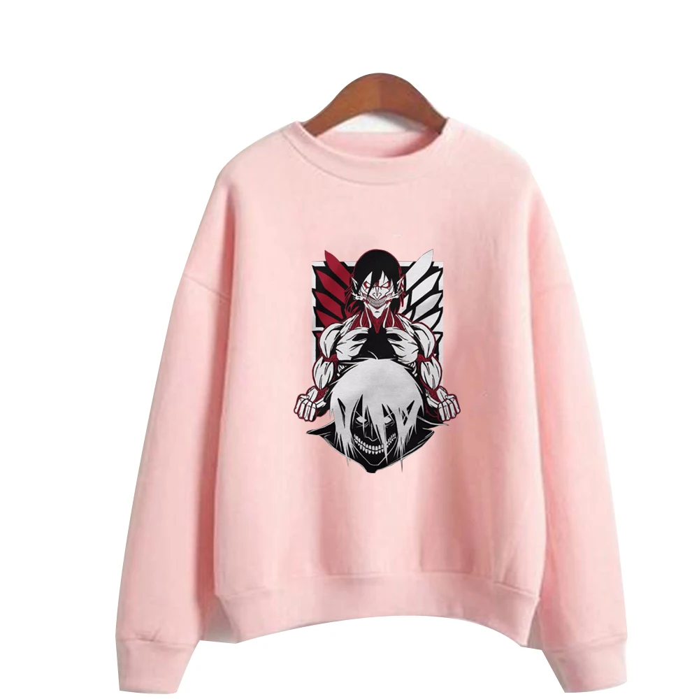 

Anime Hoodies Attack on Titan Men Casual Sweatshirt Loose Harajuku Tops