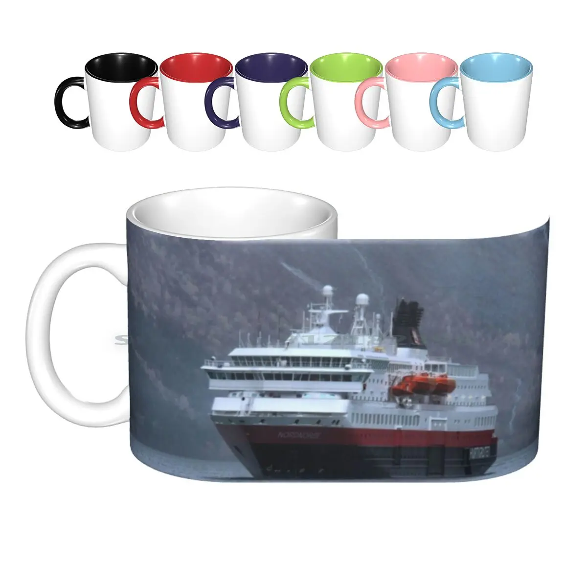 

Delivering The Mail Ceramic Mugs Coffee Cups Milk Tea Mug Mail _ Boat Ship Ships Hurtigruten Nordnorge Sea Ocean Norway