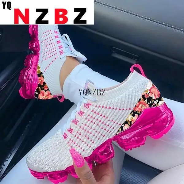

2021 Women Sneakers Summer Outdoor Sports Shoes Multicolor Leisure Comfortable Lace Up Plus Size Zapatos De Mujer Casual Shoes