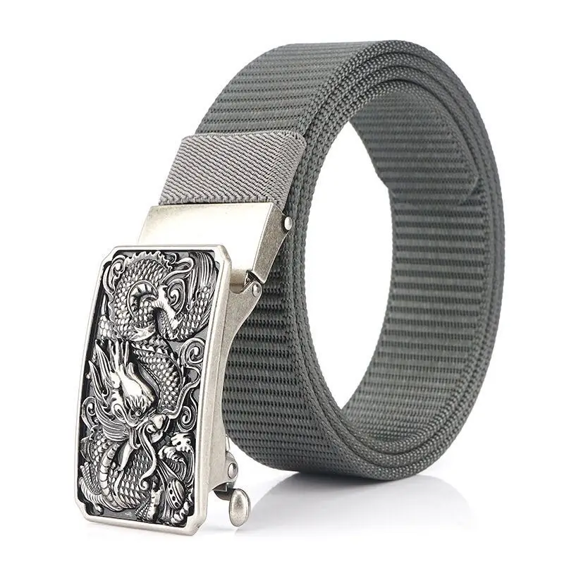 

The Leisure Nylon belt New design new style retro casual men's canvas belt eagle automatic buckle belt unisex belt nylon belt