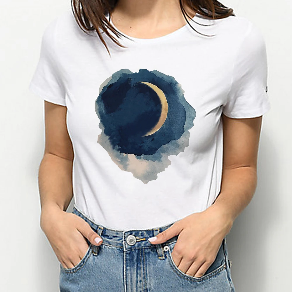 Футболка для пары I Love You To The Moon and Back Бразильская уличная летняя футболка большого
