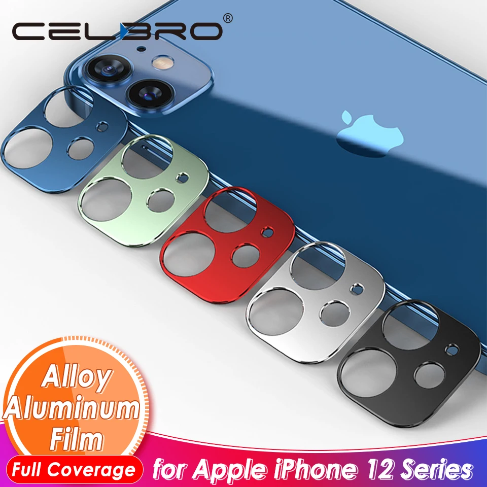Металлическая пленка для камеры iPhone 12 Mini Pro Max чехол с полным покрытием протектор