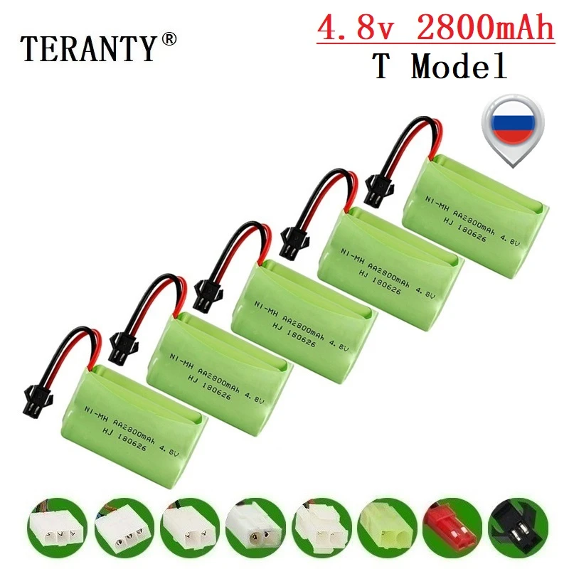 2800 мАч 4 8 В перезаряжаемая батарея для радиоуправляемых игрушек автомобилей