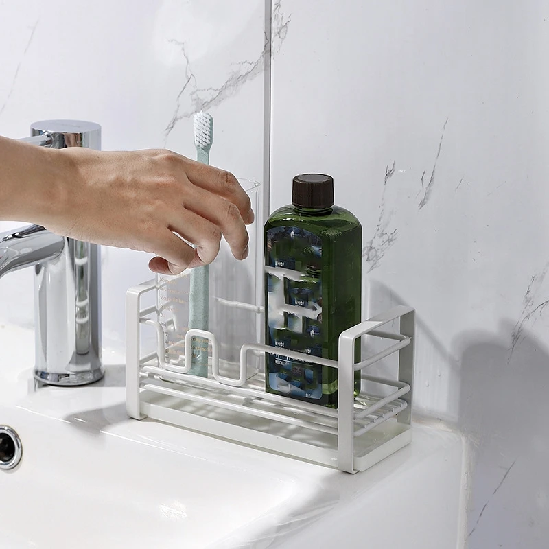 Металлическая губка полка для хранения кухонная раковина счетчик чистящая