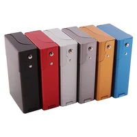 aluminum cigarette case cig box automatic side open%c2%a0pocket tobacco container storage tobacco holder for smoking