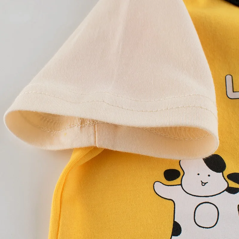 

Children girl cute Summer short sleeve t-shirt cotton letter top round neck Lovely animal print shirt kid clothing for girl 1-6y