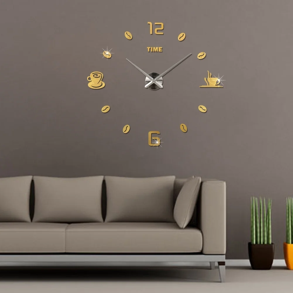 

Super large creative wall clock DIY Wall Clock mirror wall clock mirror wall clock