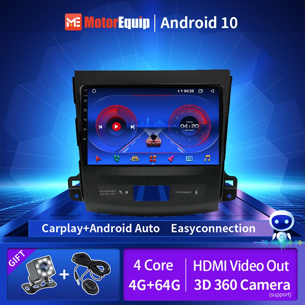 

Autoradio For Mitsubishi Outlander Xl 2 2005-2011 Android Radio 2 din Stereo Video Multimedia Player GPS Navigation 4G Carplay
