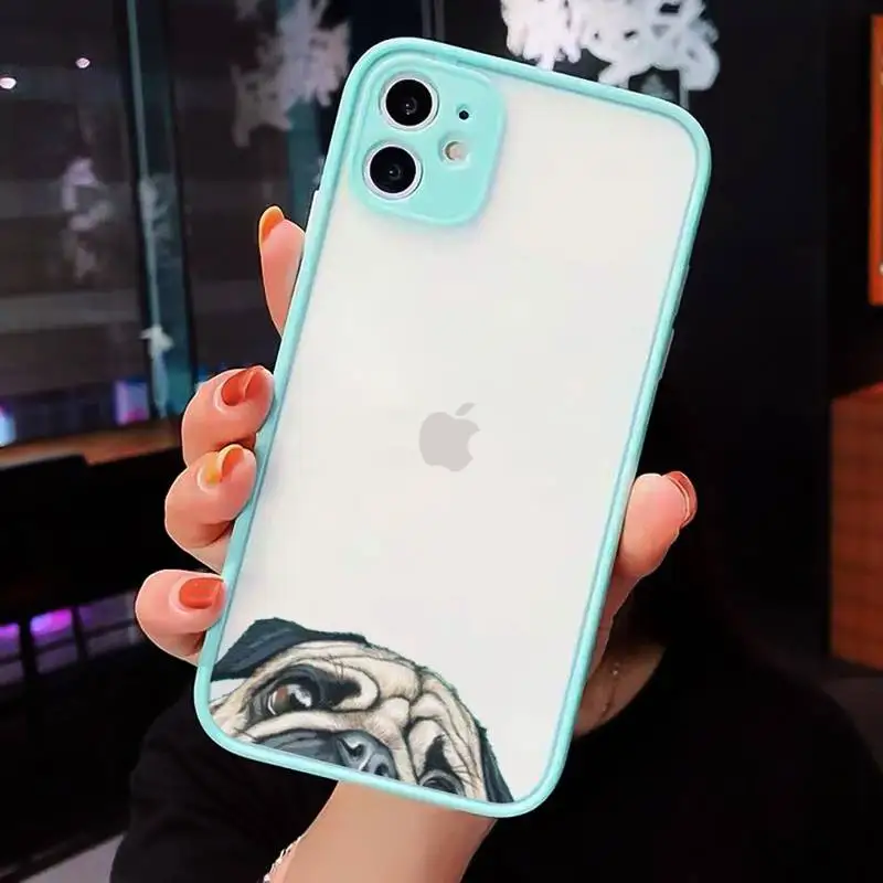 

Dog French Bulldog Phone Cases matte transparent For iphone 7 8 11 12 plus mini x xs xr pro max cover