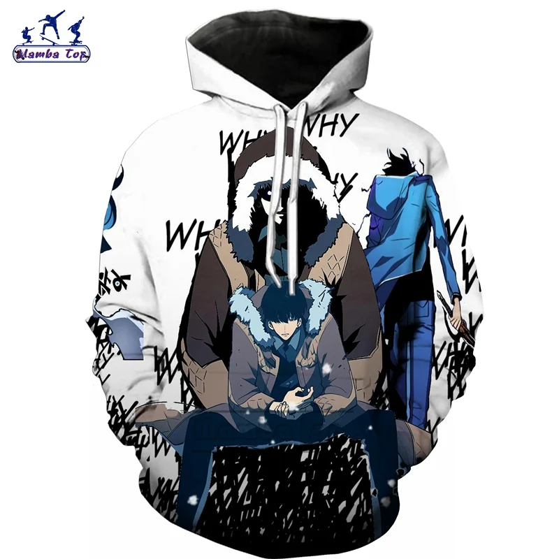 Толстовка Mamba Мужская с длинным рукавом Модный свитшот 3D рисунком аниме соло